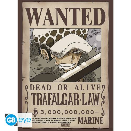ONE PIECE - Wanted Law & Kid - Zestaw 2 plakatów '52x38