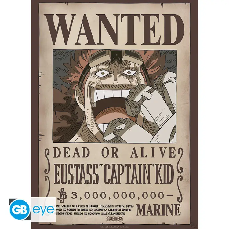 ONE PIECE - Wanted Law & Kid - Zestaw 2 plakatów '52x38