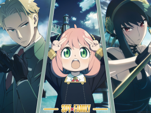 SPY X FAMILY - Loid, Yor & Anya - Złoty plakat 30x40cm