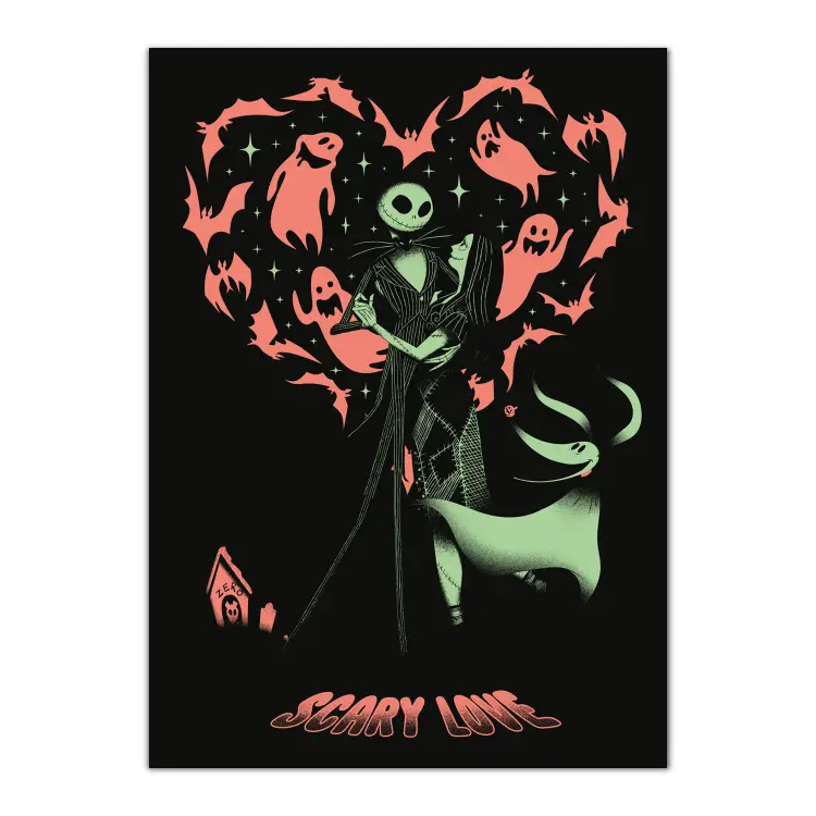 NIGHTMARE BEFORE XMAS - Plakat "Gow in the Dark" 50x70cm