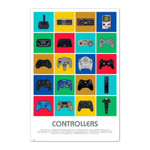 GAMERS - Kontrolery - Plakat 61x91cm