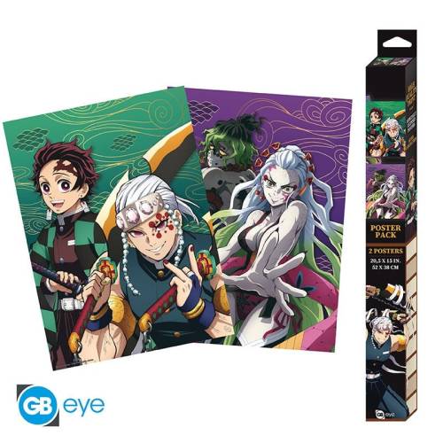 DEMON SLAYER - Dzielnica rozrywki - Zestaw 2 plakatów 52x38