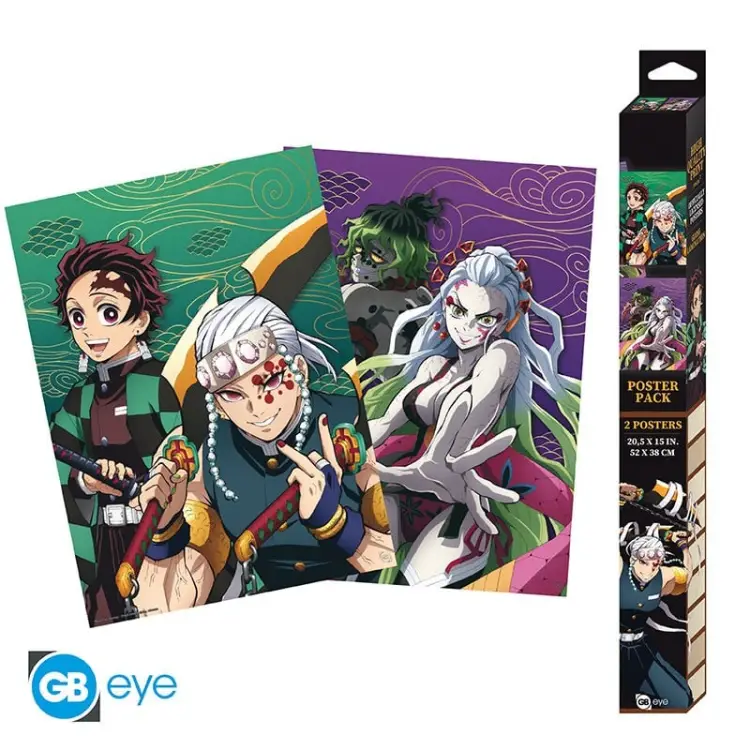 DEMON SLAYER - Dzielnica rozrywki - Zestaw 2 plakatów 52x38