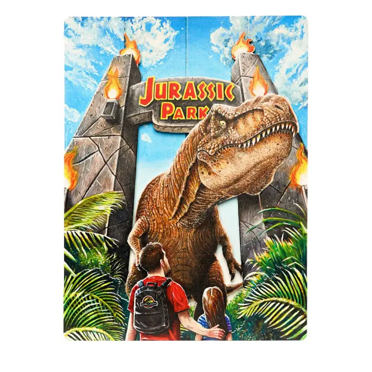 JURASSIC PARK - Bramy - plakat 3D WoodArts '30x40cm'