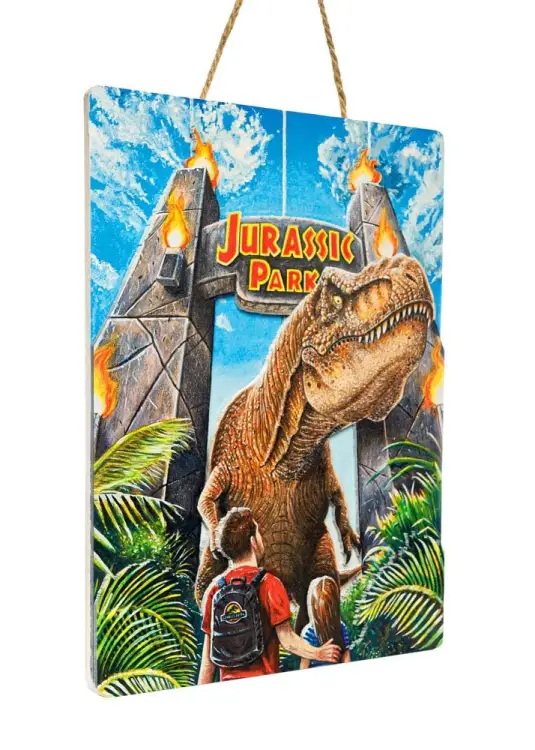 JURASSIC PARK - Bramy - plakat 3D WoodArts '30x40cm'