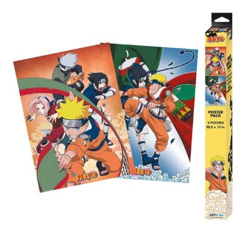 NARUTO - Naruto vs Sasuke - Zestaw 2 plakatów "52x38