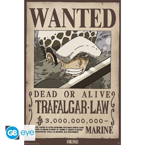 ONE PIECE - Wanted Law Wano - Plakat 91x61cm