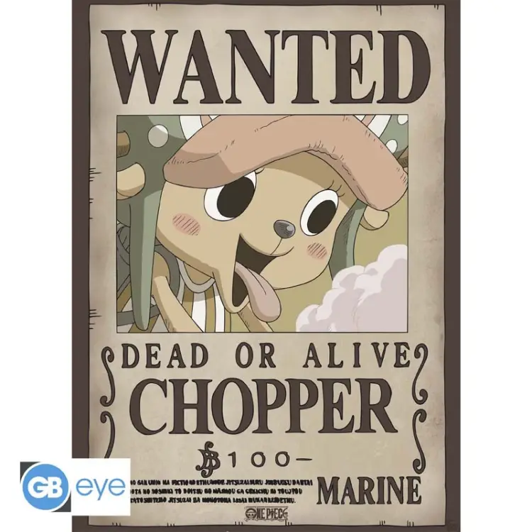 ONE PIECE - Wanted Chopper & Brook - Zestaw 2 plakatów "52x38