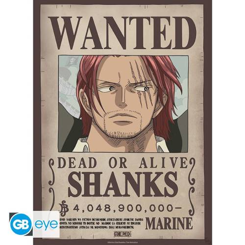ONE PIECE - Wanted Shanks & Blackbeard - Zestaw 2 plakatów "52x38