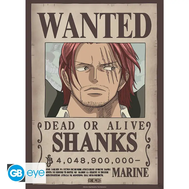 ONE PIECE - Wanted Shanks & Blackbeard - Zestaw 2 plakatów "52x38