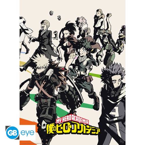 MY HERO ACADEMIA - Bohaterowie / Złoczyńcy - Zestaw 2 plakatów 52x38