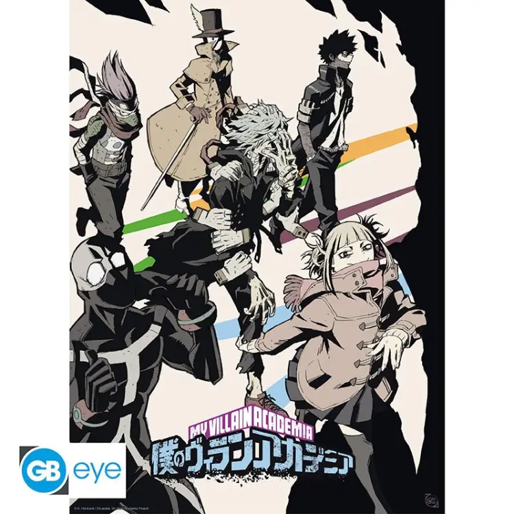 MY HERO ACADEMIA - Bohaterowie / Złoczyńcy - Zestaw 2 plakatów 52x38