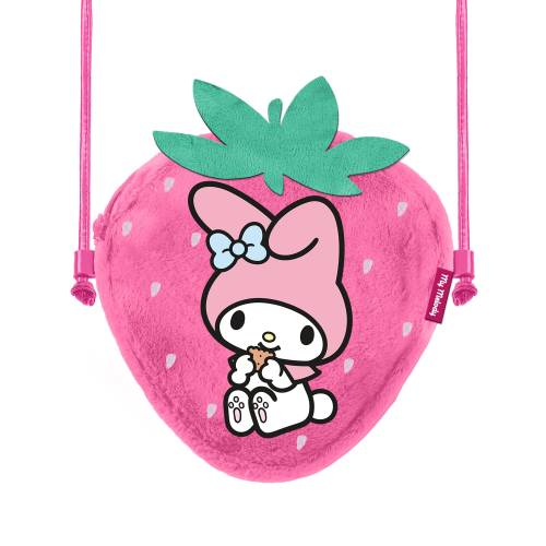 MY MELODY - Strawberry - Mini futrzana torba na ramię '20x15x6cm'