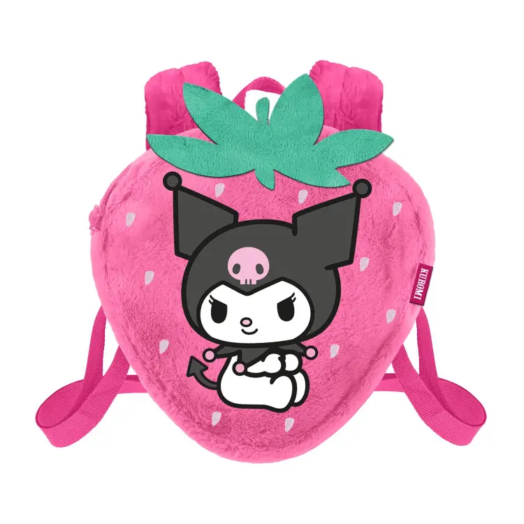 KUROMI - Strawberry - Mini plecak futrzany "25x22x12cm