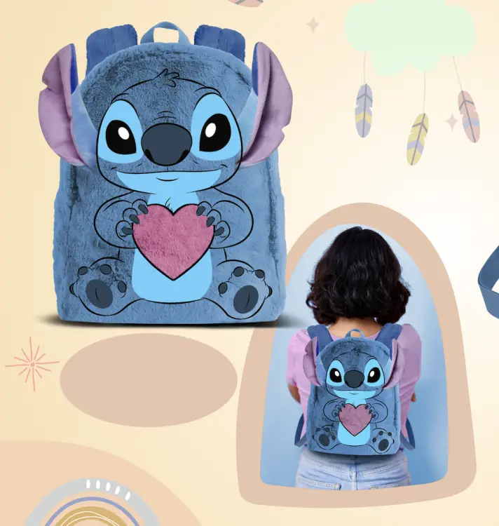 STITCH - Love - Mini plecak futrzany "25x21x12cm