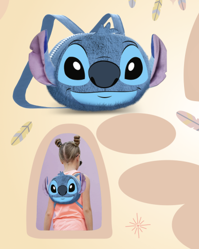 STITCH - Love - Mini plecak futrzany "25x20x15cm