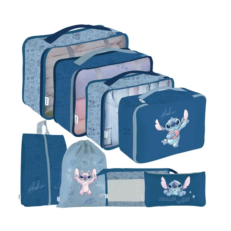 STITCH - Organizery do walizek - 8 szt.