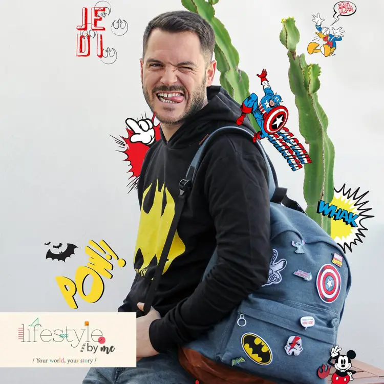Dżinsowy plecak z możliwością personalizacji - model B