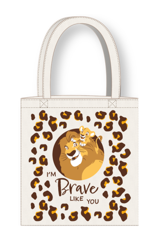 DISNEY - Roi Lion - Mufasa & Simba - Torba na ramię 36x39cm
