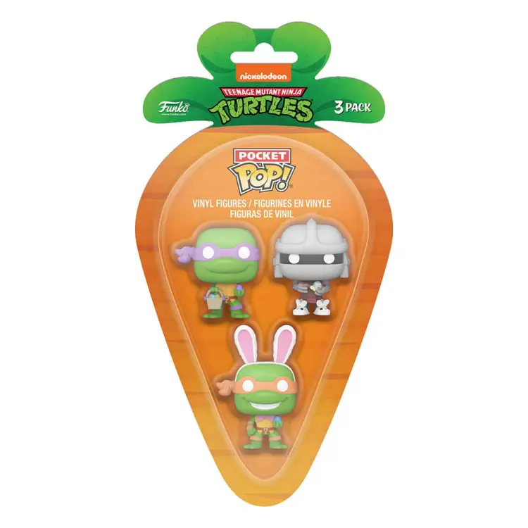 Pocket POP! 3pack - Donatello, Michelangelo, Shredder Ninja Turtles - Marchewka (1)