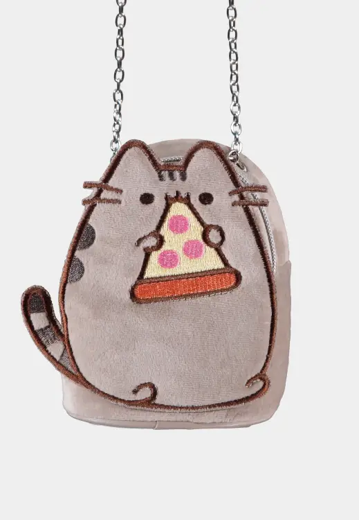 PUSHEEN - Pizza - Pluszowa mikro torba '6.5x10.5x13cm'