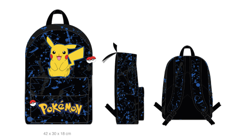 POKEMON - Pikachu - 1-komorowy plecak "42x30x18cm