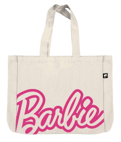 BARBIE - Logo - Duża płócienna torba - 46x40,5x10cm
