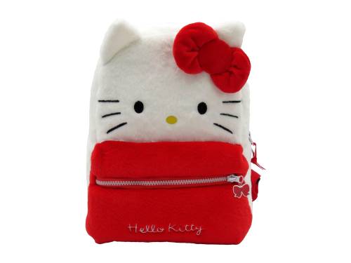 HELLO KITTY - Plecak z futerkiem - 30x14x22cm