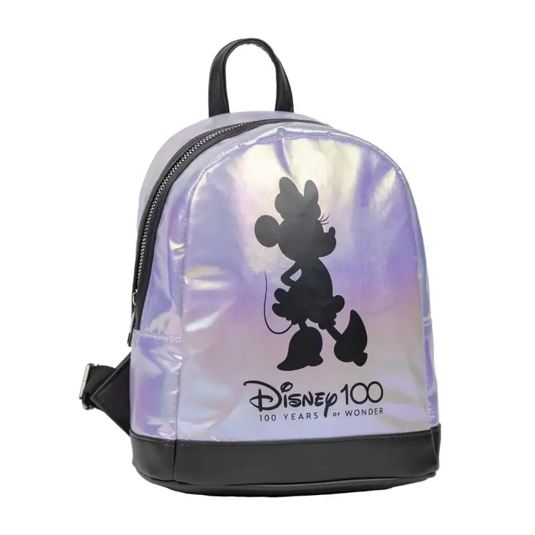 DISNEY 100 Years - Minnie - Mini plecak z perłowej sztucznej skóry