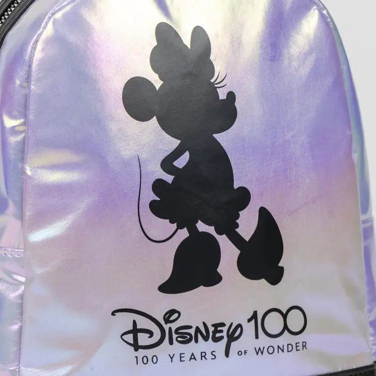 DISNEY 100 Years - Minnie - Mini plecak z perłowej sztucznej skóry