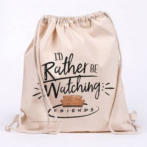 FRIENDS - Rather Be Watching - 100% bawełniana torba 42x37cm