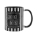 BEETLEJUICE -Black&White -Ghost with the most - Wewnętrzny kolorowy kubek 10Oz
