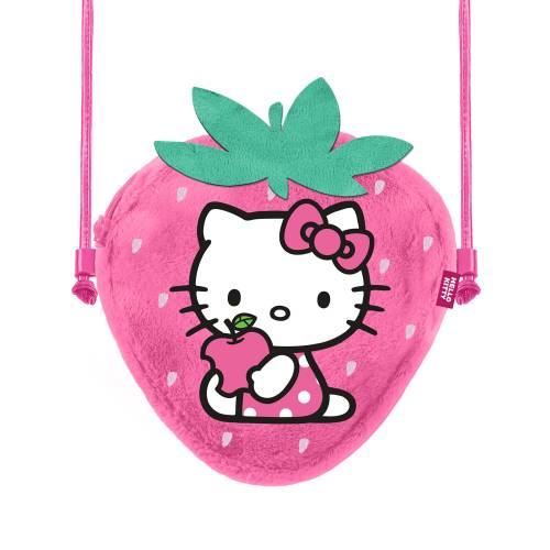 HELLO KITTY - Strawberry - Mini futrzana torba na ramię '20x15x6cm'