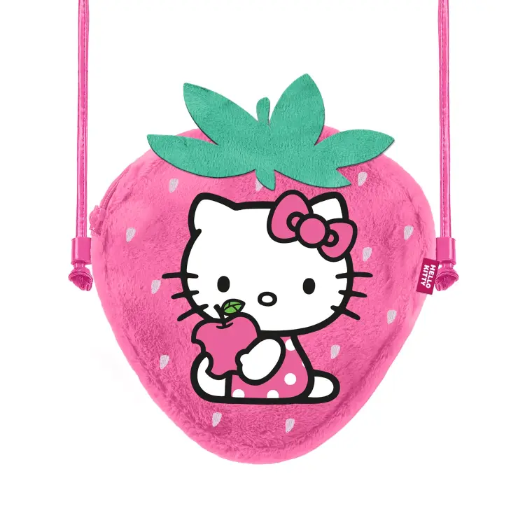 HELLO KITTY - Strawberry - Mini futrzana torba na ramię '20x15x6cm'