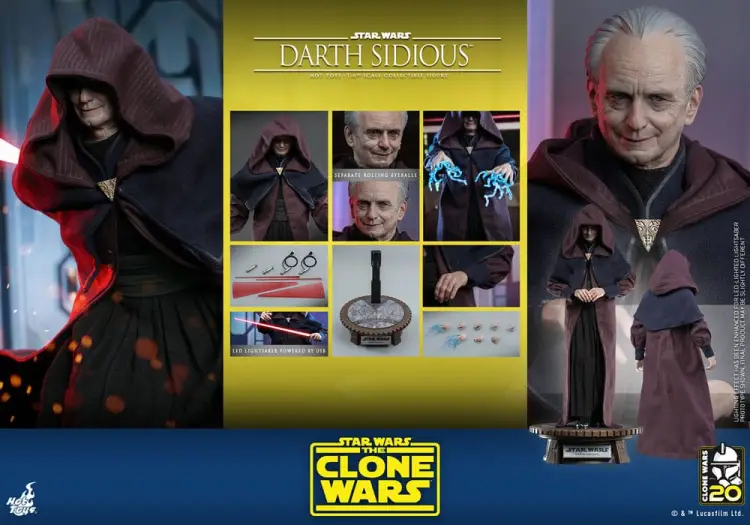 STAR WARS THE CLONE WARS - Dark Sidious - Figurka 1/6 29cm