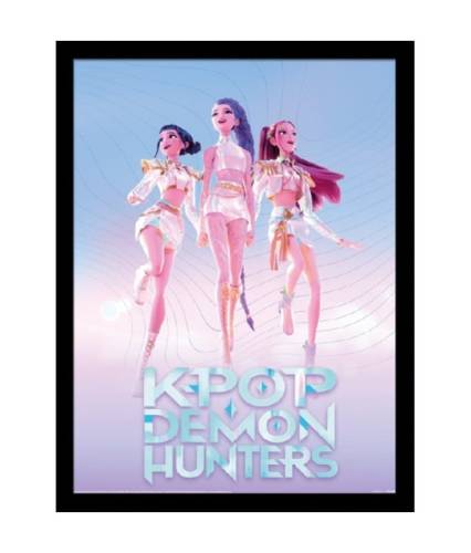K-POP DEMON HUNTERS - Trio - Nadruk kolekcjonerski 45x35cm