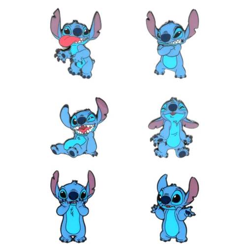 DISNEY - Stitch Funny Face - emaliowane przypinki Funko Blind Box