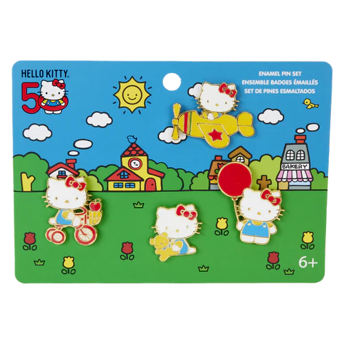 HELLO KITTY - 50 rocznica - zestaw 4 pinów
