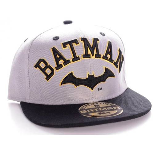 DC COMICS - Batman Logo/Text - Czapka szara/czarna