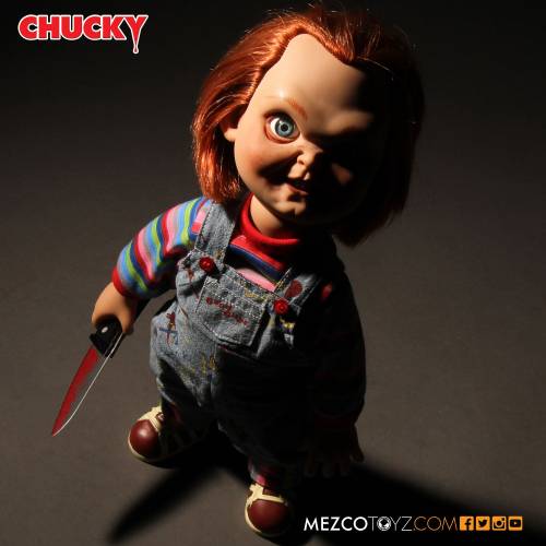 CHUCKY - Szyderczy Chucky - Lalka dźwiękowa 38 cm