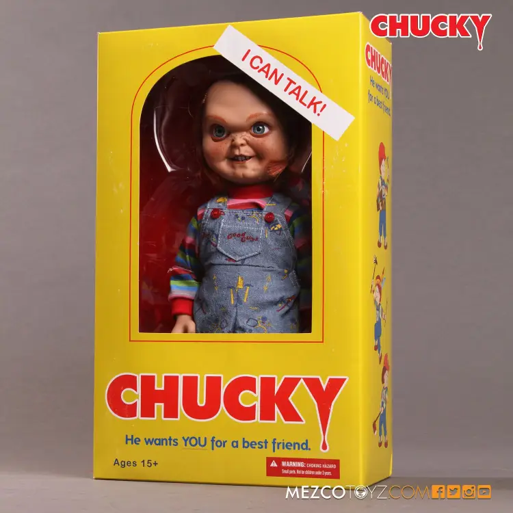 CHUCKY - Szyderczy Chucky - Lalka dźwiękowa 38 cm