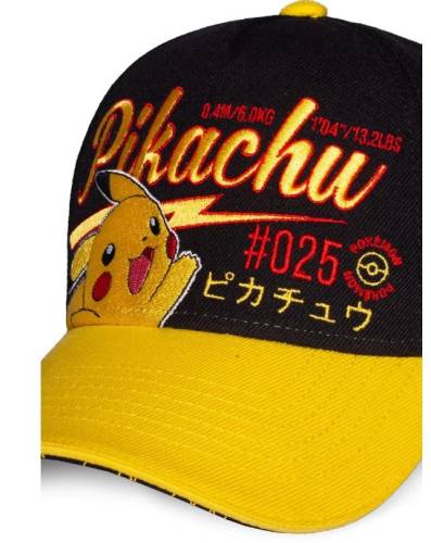 POKEMON - Pikachu #025 - Regulowana czapka