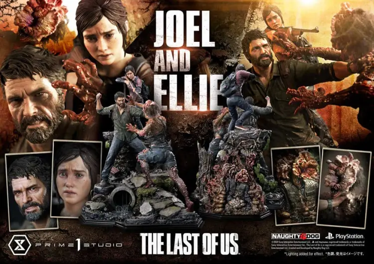 THE LAST OF US - Joel & Ellie - Statuetka Premium Masterline 73 cm