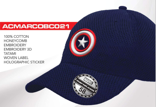 CAPTAIN AMERICA - Logo - Czapka z daszkiem "Honey Comb"