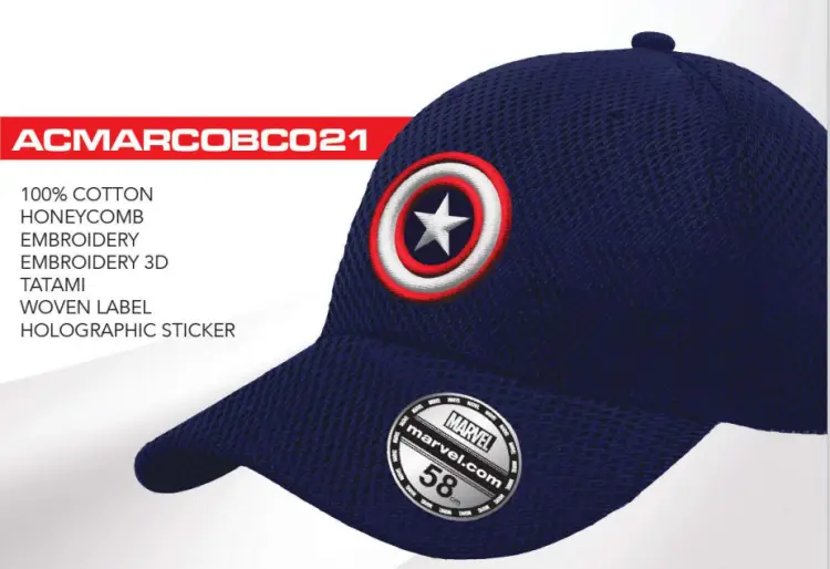 CAPTAIN AMERICA - Logo - Czapka z daszkiem "Honey Comb"
