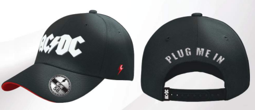 AC/DC - Plug Me In - Czapka z daszkiem "Washed"