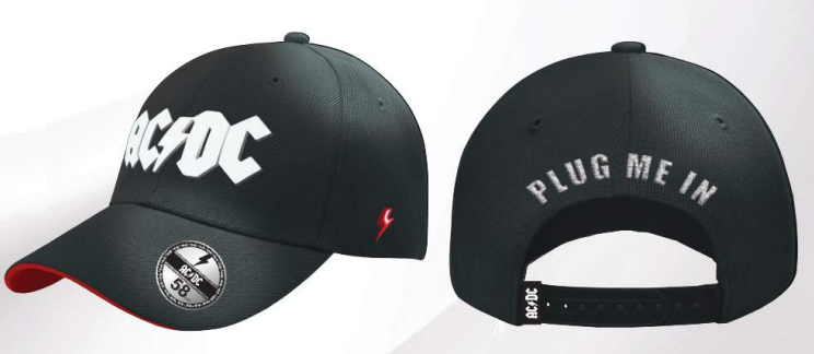 AC/DC - Plug Me In - Czapka z daszkiem "Washed"