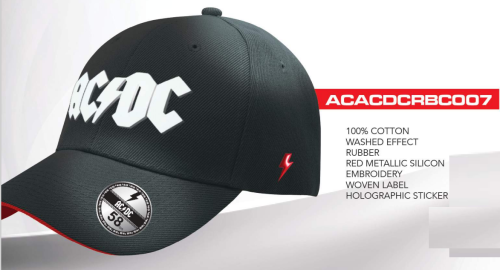 AC/DC - Plug Me In - Czapka z daszkiem "Washed"