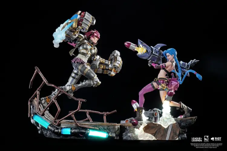 LEAGUE OF LEGENDS - Jinx & Vi - Zestaw 2 figurek 1/6
