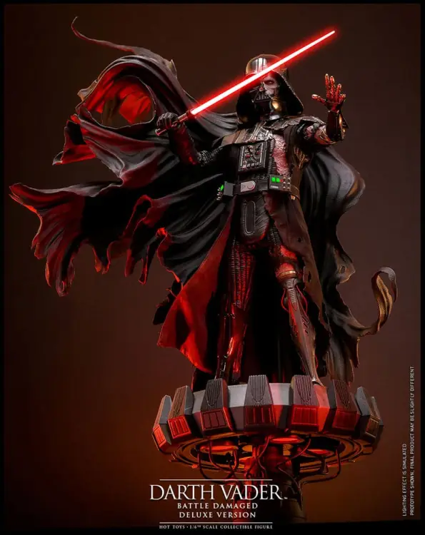 STAR WARS - Dark Vader (Battle Damaged) - Figurka Deluxe 1/6 35cm